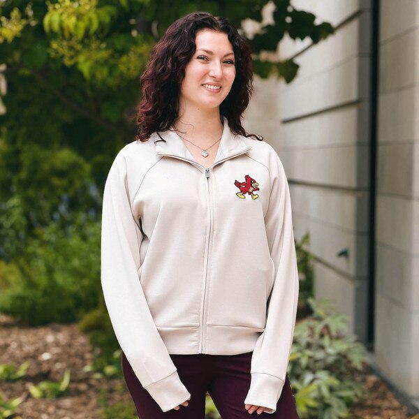 League Women's Walking Cy Cream Full-Zip Jacket